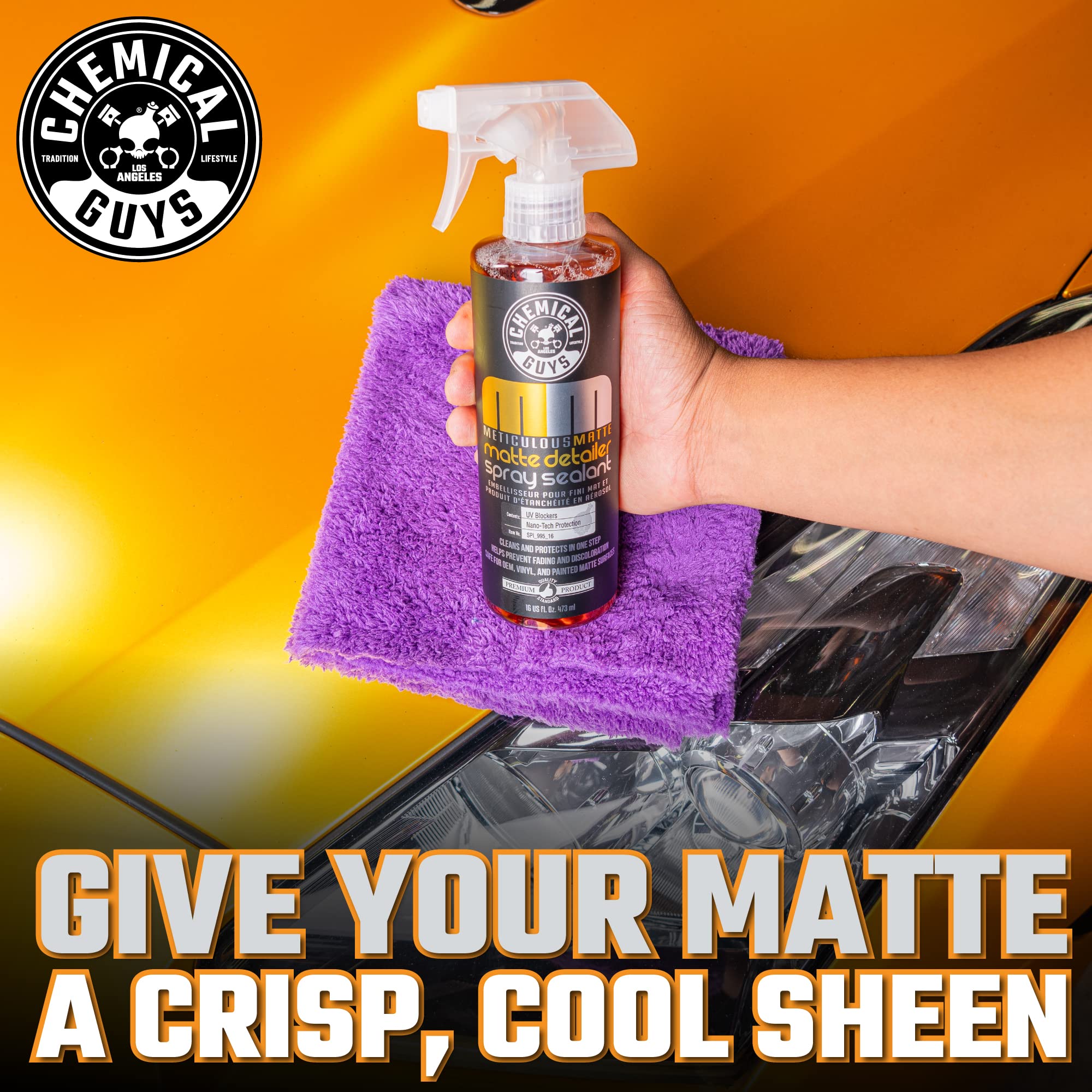 Chemical Guys Meticulous Matte Detailer matte wrap maintenance without gloss.
