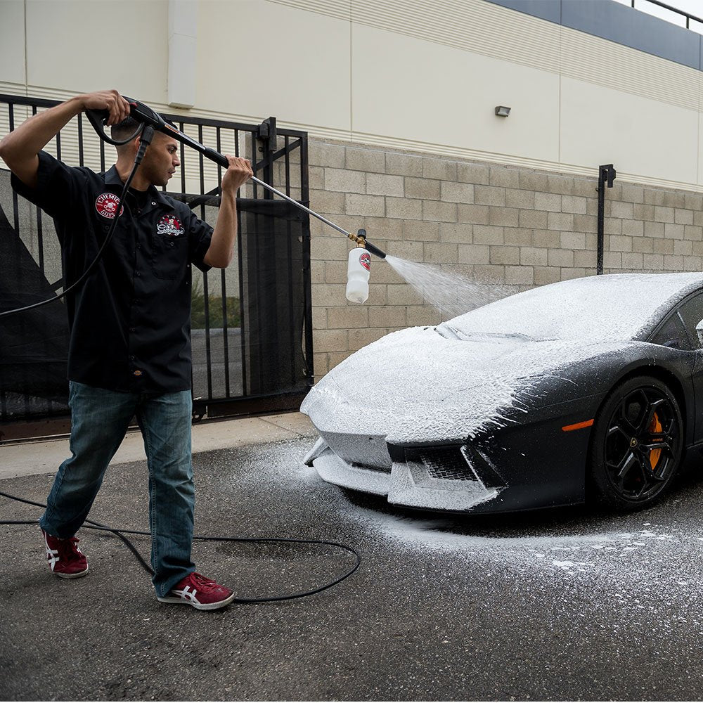 Chemical Guys Meticulous Matte no-gloss formula maintains satin finish after wash.