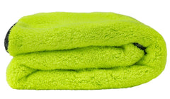 Chemical Guys MIC530 Speed Woolly Mammoth drying towel in neon green for fast, streak-free drying.