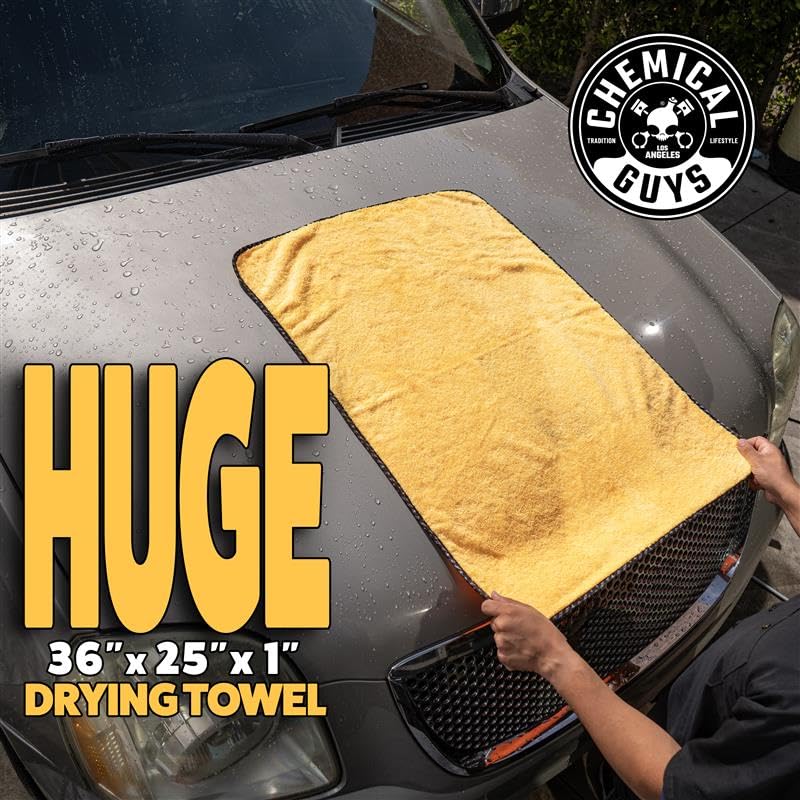 Chemical Guys Miracle Dryer Towel 36x25 dual-pile sides deliver scratch-free drying
