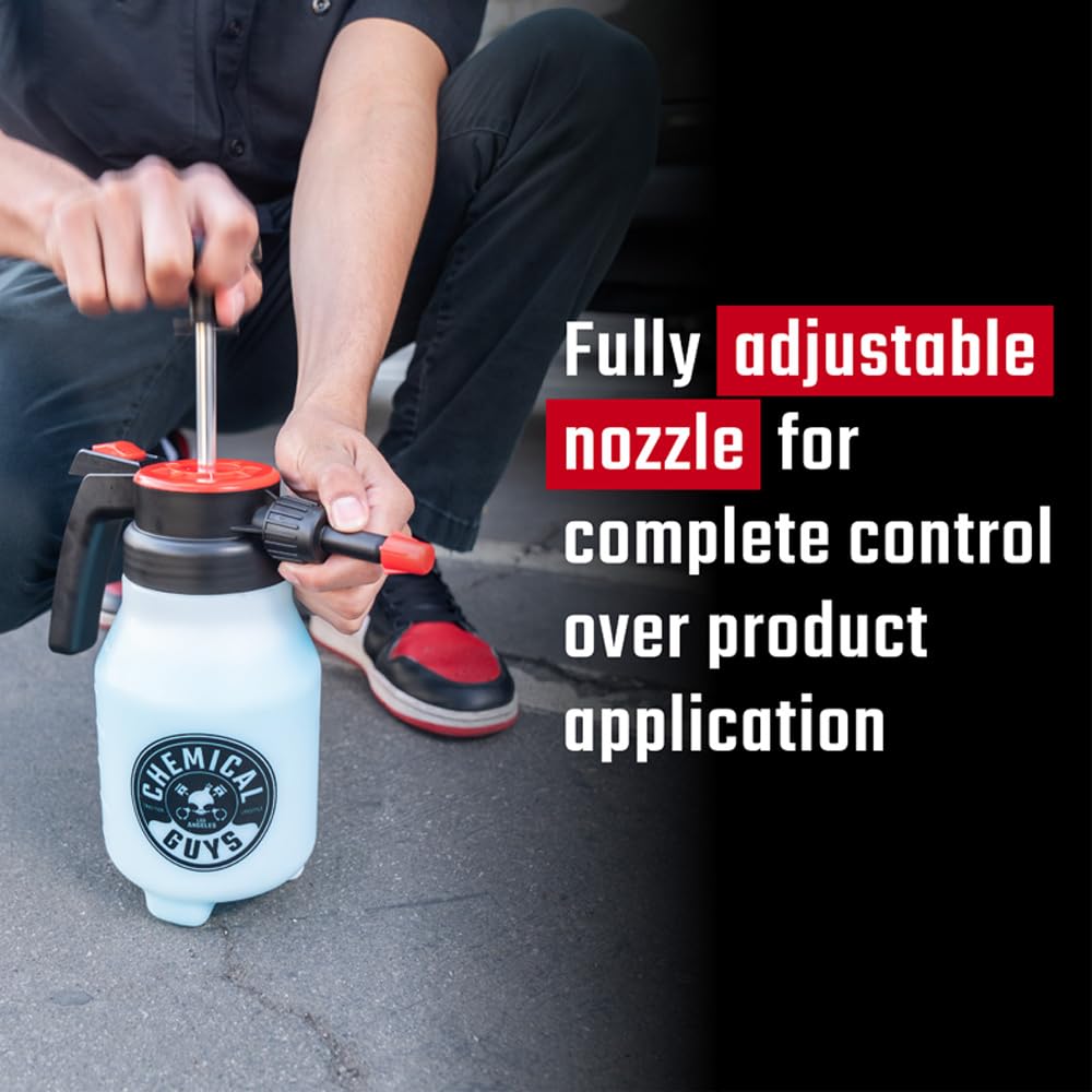Chemical Guys Mr. Sprayer easy pump action reduces fatigue during use