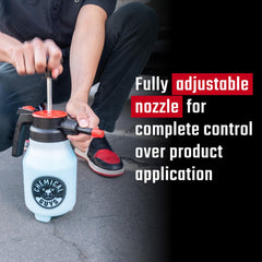 Chemical Guys Mr. Sprayer easy pump action reduces fatigue during use