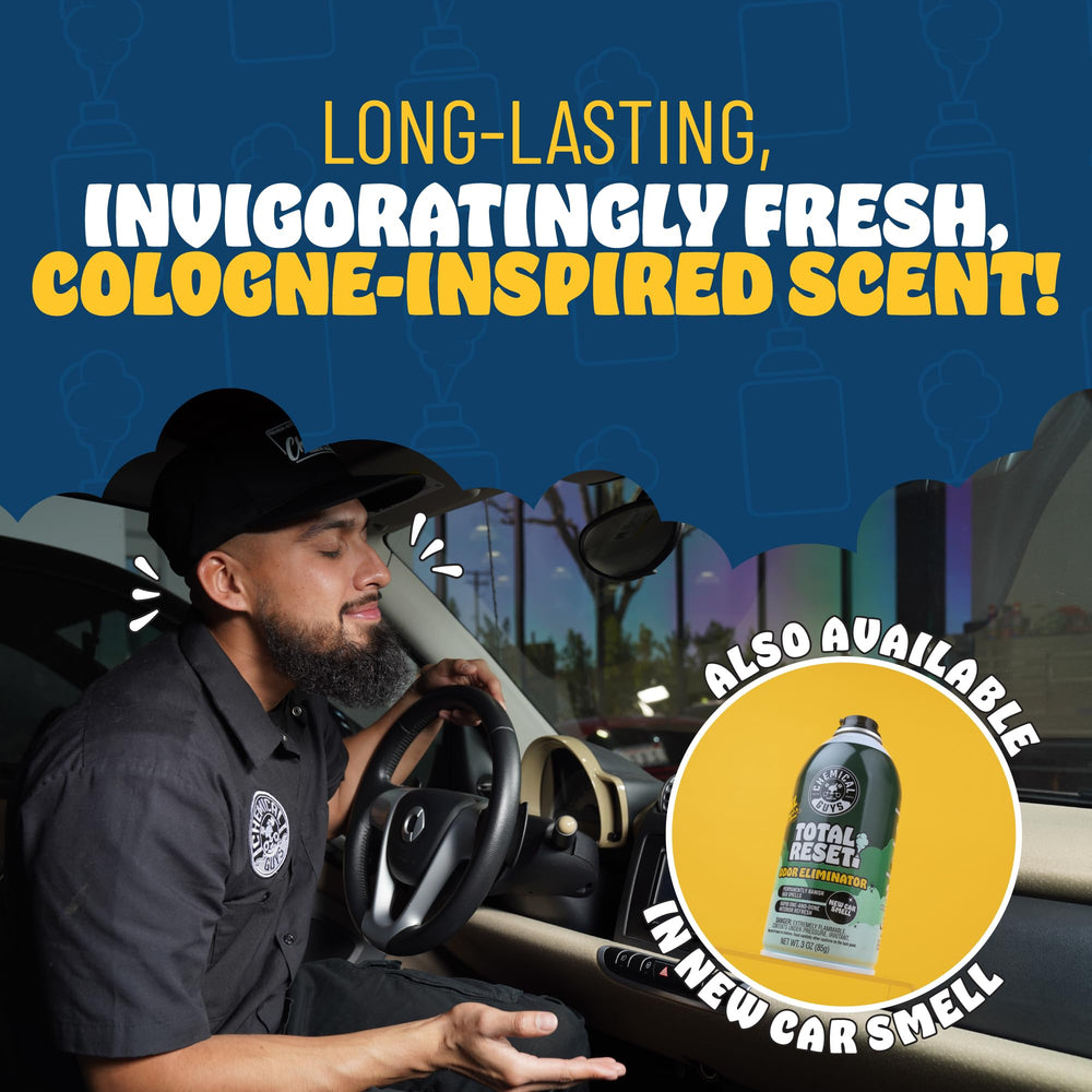 Chemical Guys 3oz pack delivers strong odor control for large vehicles.