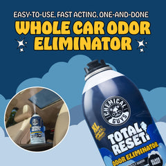 Chemical Guys Odor Eliminating Fogger ultra-fine mist evenly treats the cabin.