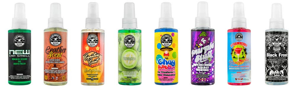 Chemical Guys Scent-Sample Kit New Car Smell bottle shown for a showroom-like refresh