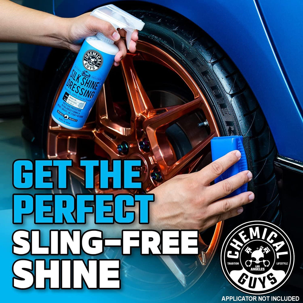 Silk Shine detailing wax bottle adding protective shine to paint and trim.