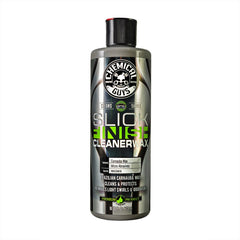 Chemical Guys Slick Finish Cleaner Wax bottle pour for easy, controlled application and even coverage.