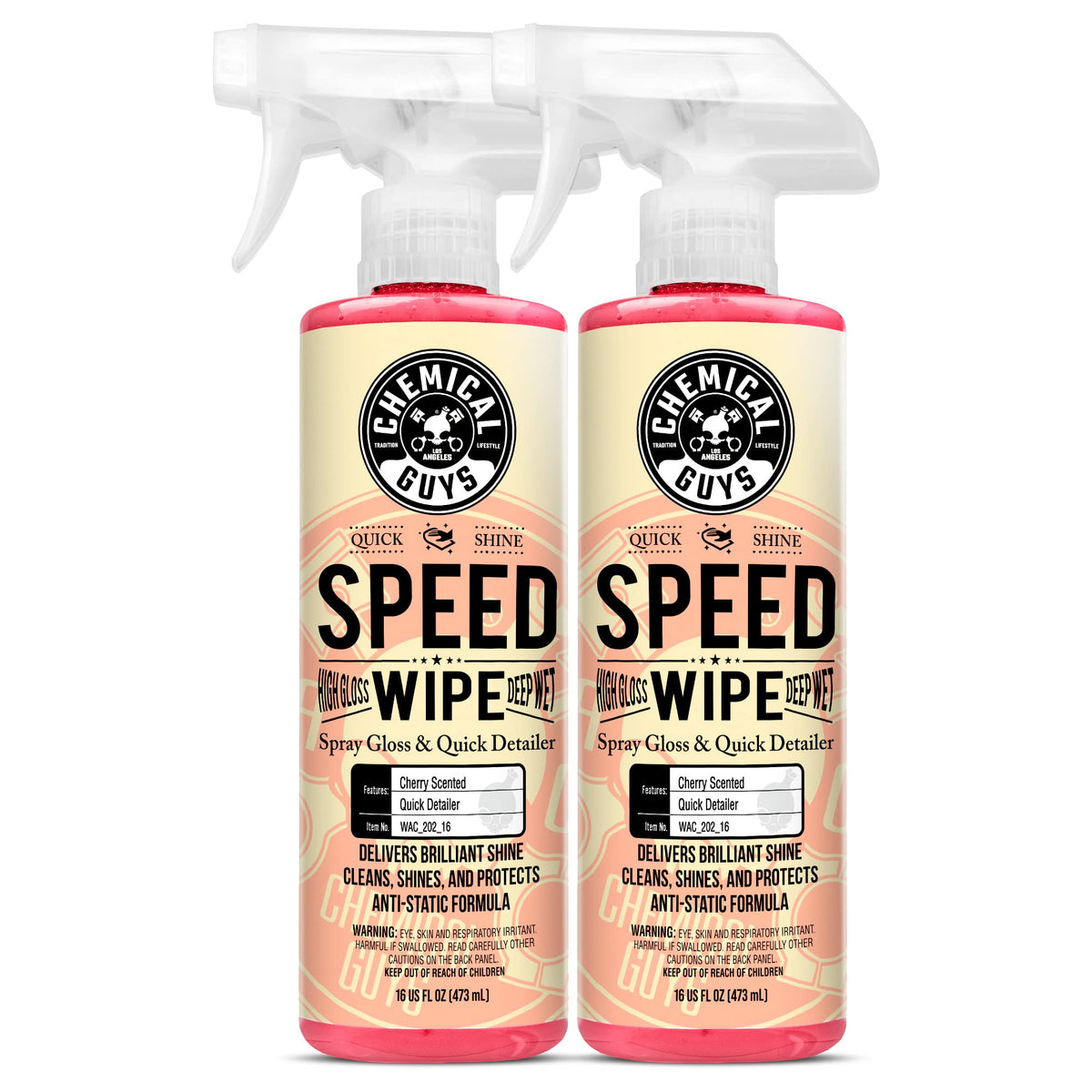 Chemical Guys Speed Wipe bottle pour for easy detailing on the go.