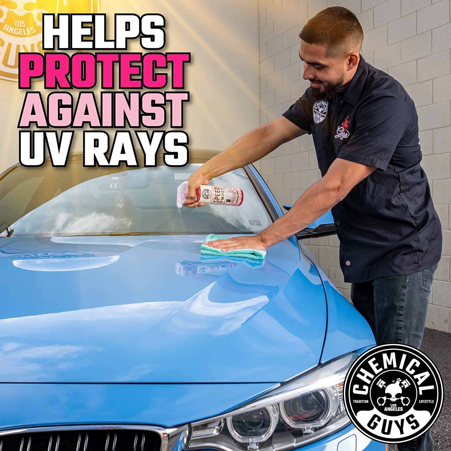 Chemical Guys Speed Wipe on paint finish delivering deep gloss