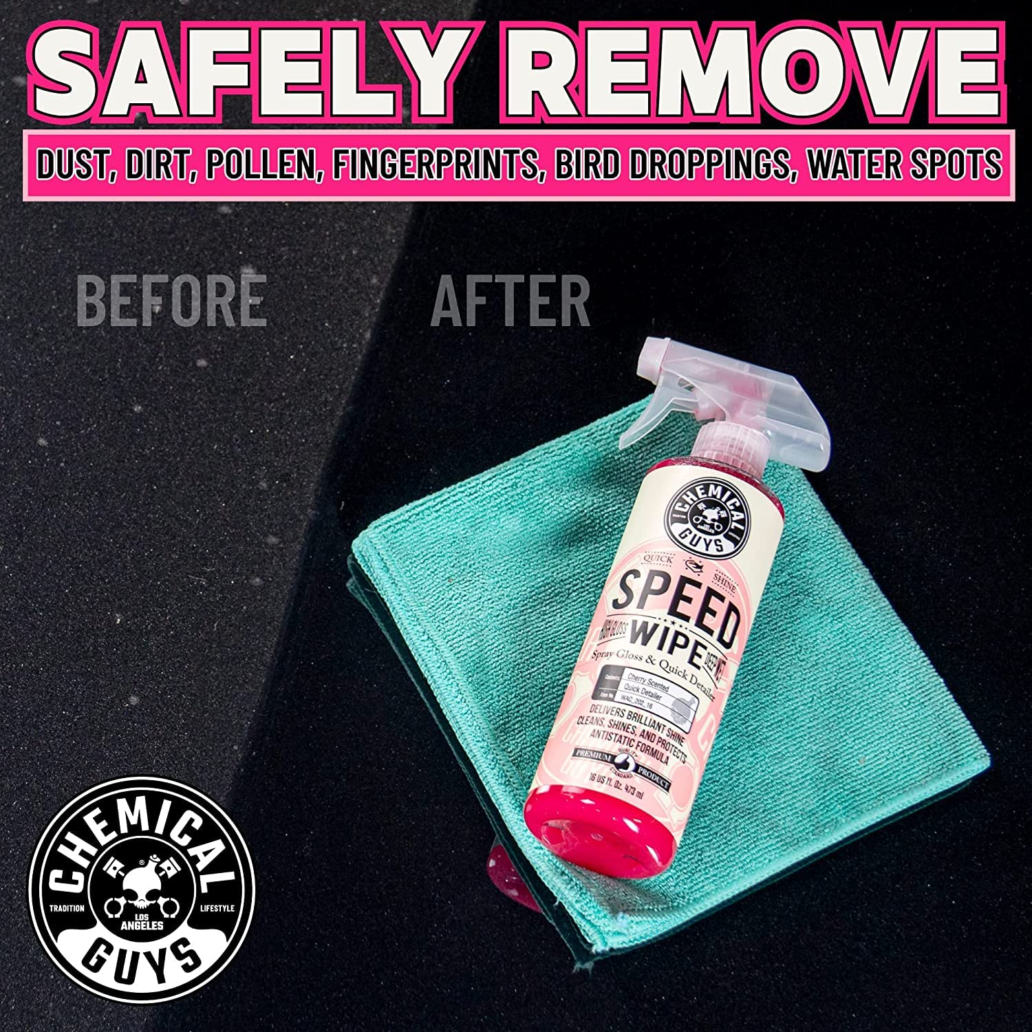 Chemical Guys Speed Wipe showroom-ready shine after application