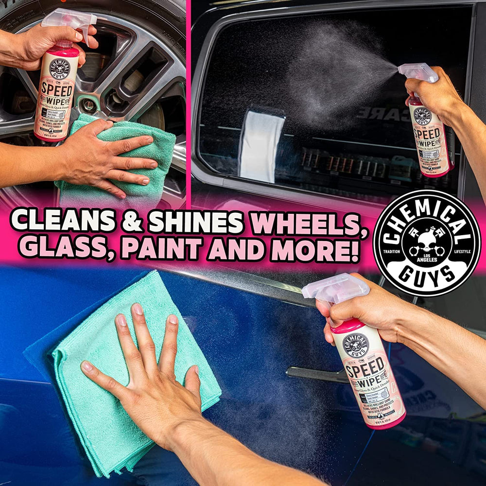 Chemical Guys Speed Wipe creates static-free gloss after use