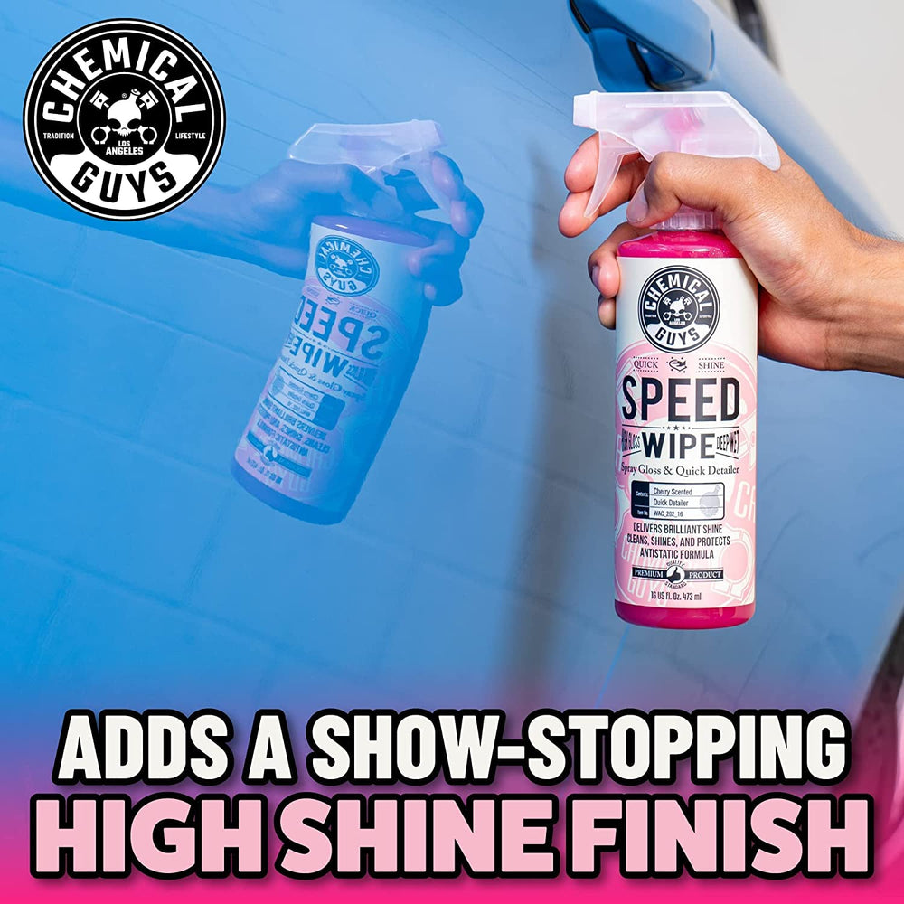 Chemical Guys Speed Wipe 2-pack offers versatile quick detailing for vehicles.