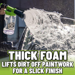 Chemical Guys foam sprayer producing rich suds for pre-soak
