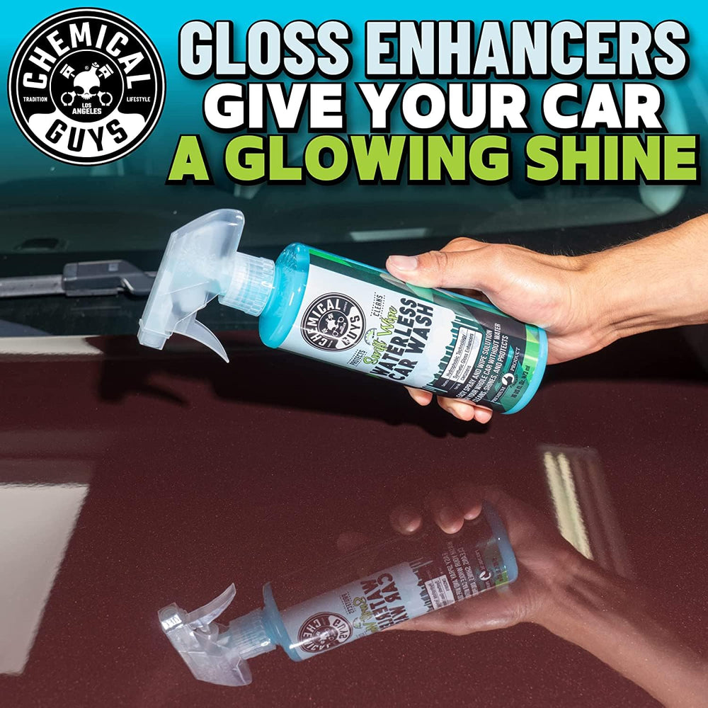 Chemical Guys Swift Wipe buffing to a shiny, mirror-like finish.