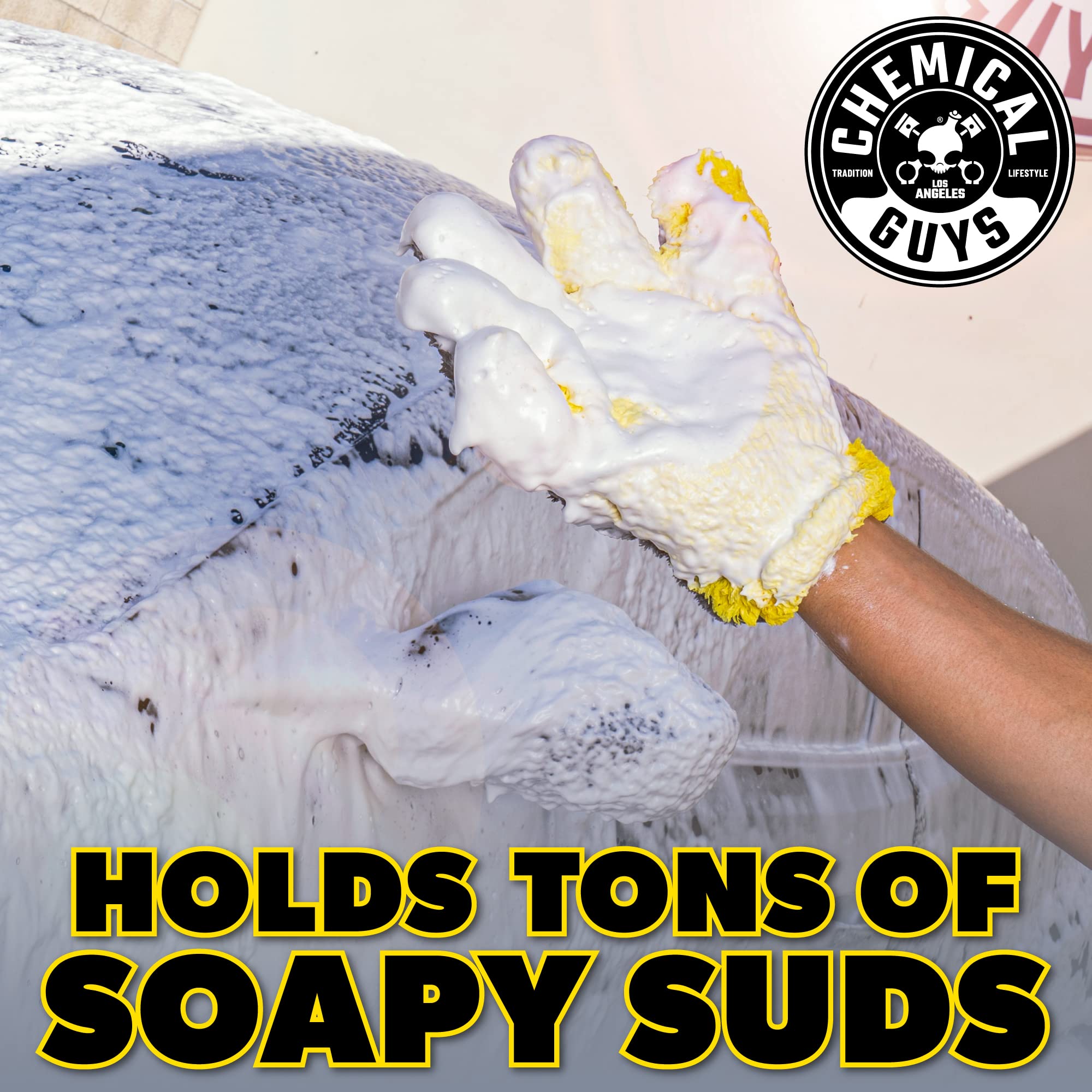 The Stranger double-sided mitt cleaning through tight crevices on a panel