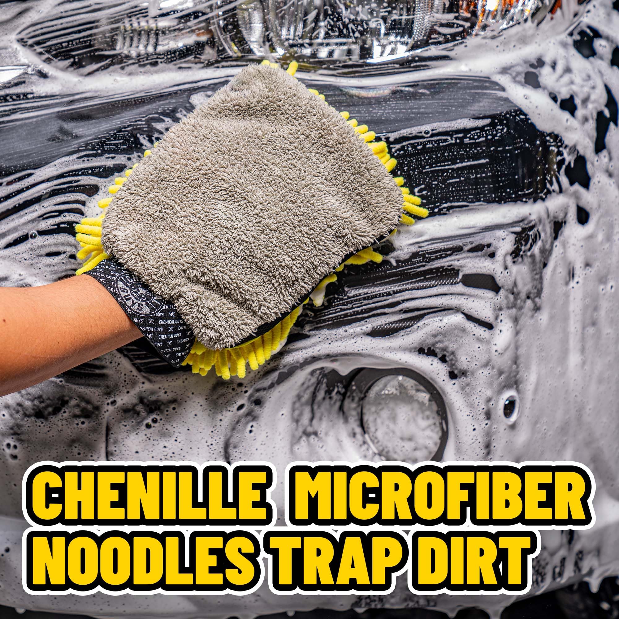 Safe for paint, chrome, plastic, and glass with compatible Chemical Guys soaps