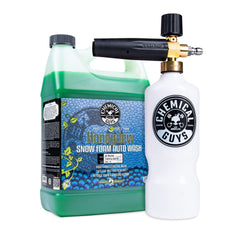 Chemical Guys TORQ Max Foam 8 cannon in use with thick foam for scratch-free washing