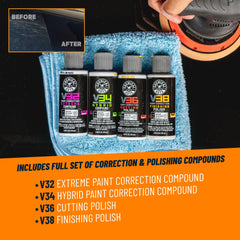 Chemical Guys TORQX packaging case open showing contents for starters.