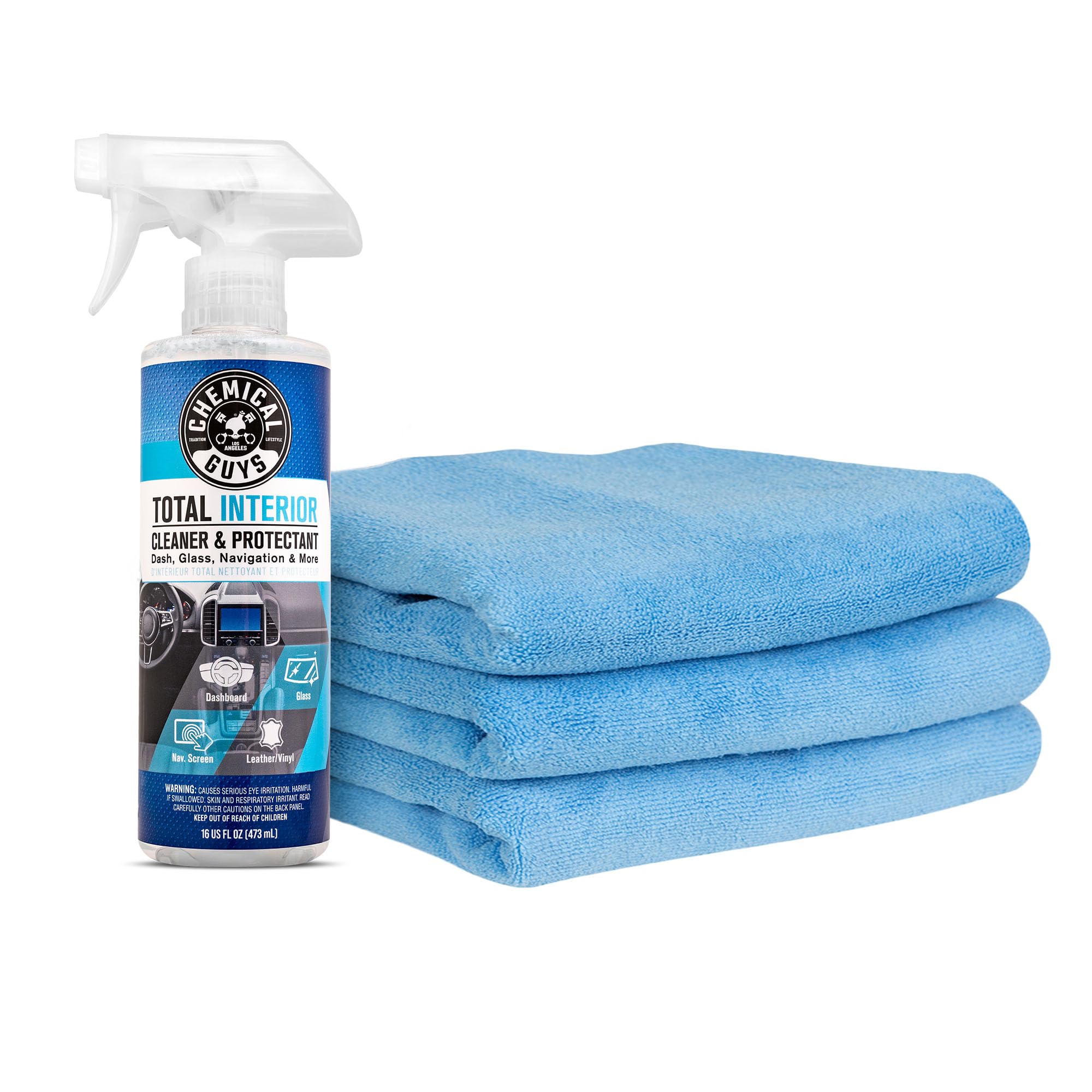 Chemical Guys Total Interior Cleaner bottle pour for quick interior wipe-down
