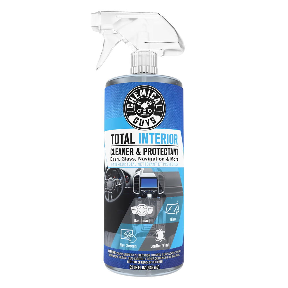 Chemical Guys Total Interior Cleaner bottle pour for easy application and control
