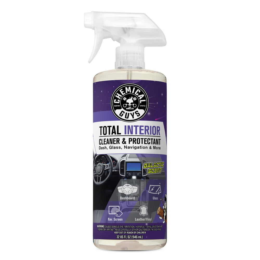 Chemical Guys Total Interior Cleaner bottle for all-in-one interior detailing.