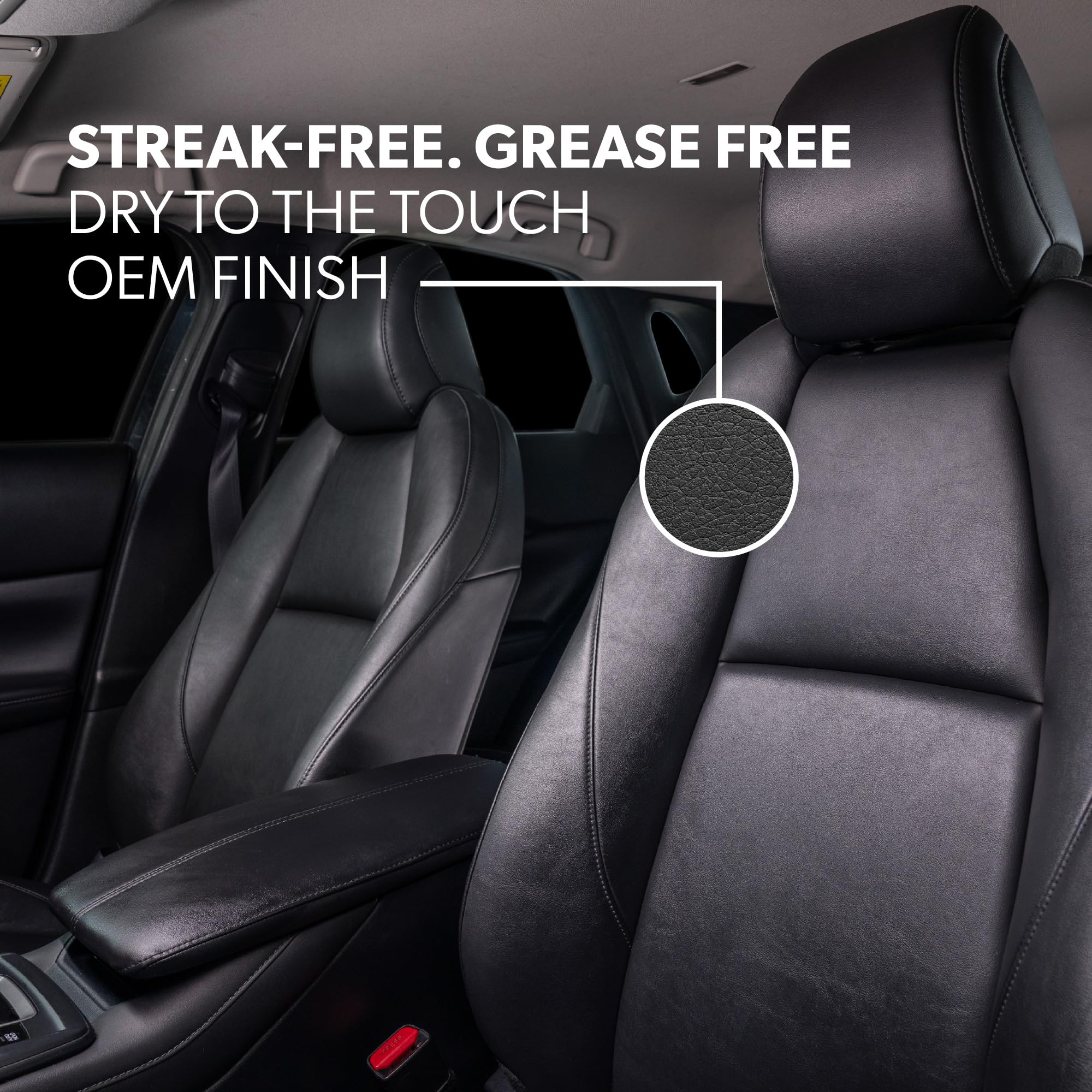 Chemical Guys Total Interior Cleaner demonstrating factory-like natural sheen