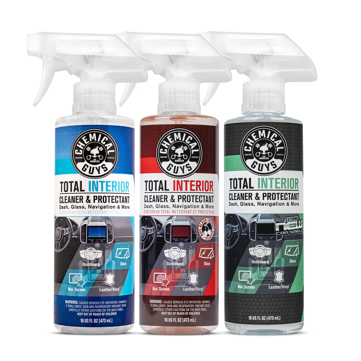 Chemical Guys Total Interior Fresh bottle for rapid mist-on interior cleaning and protection.