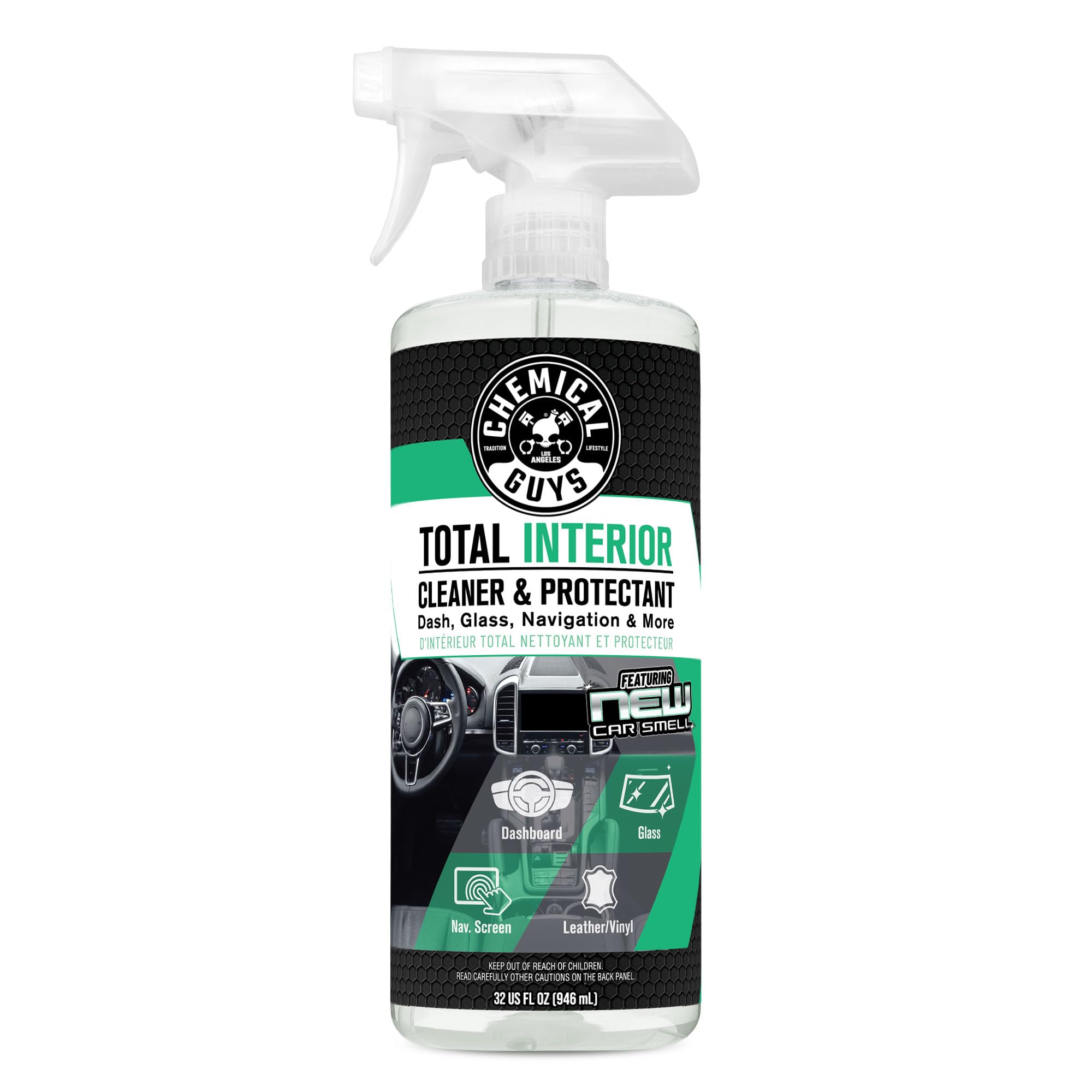Chemical Guys Total Interior New Car Smell bottle-pour for easy interior refreshing