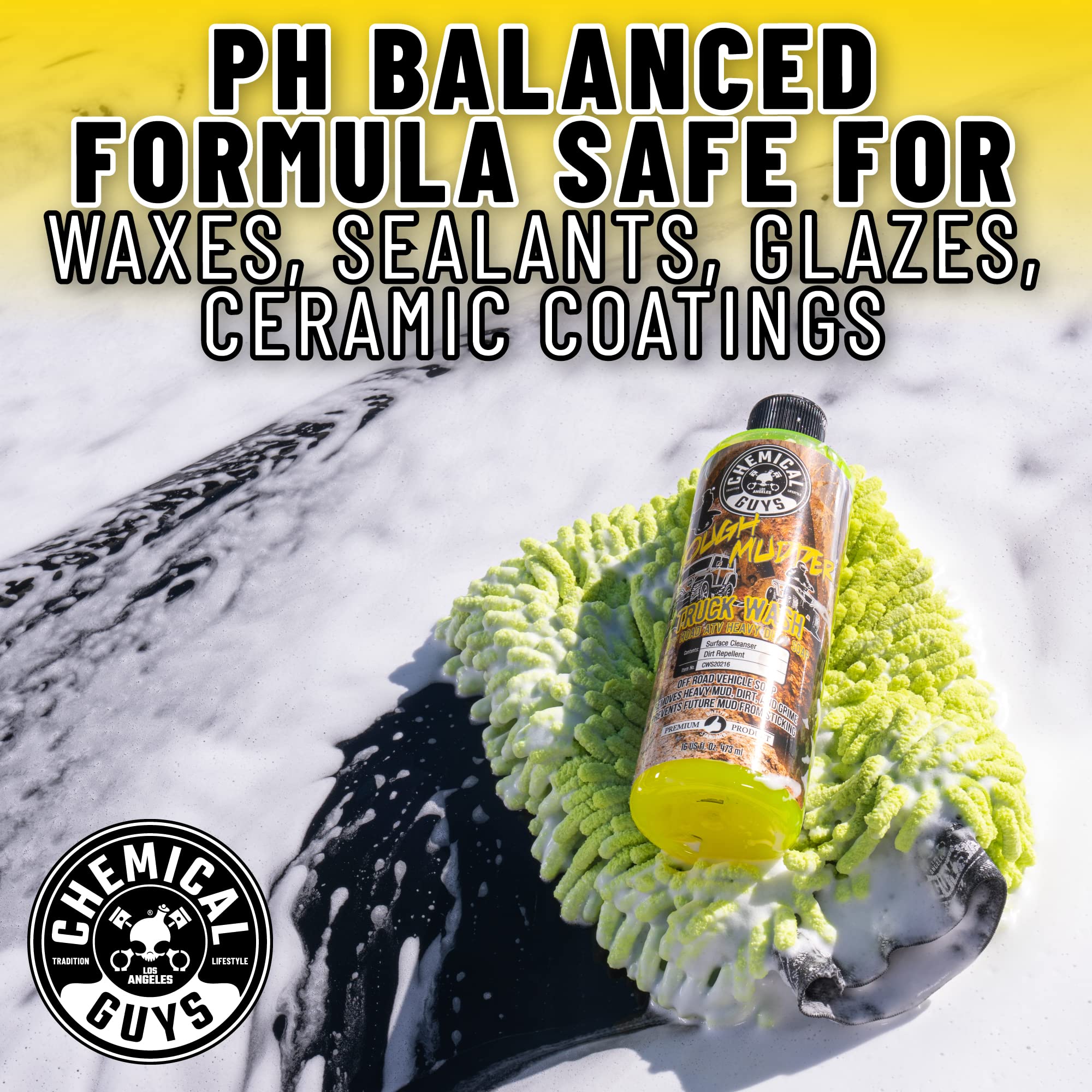 Chemical Guys Tough Mudder detailed foam action for RVs and ATVs