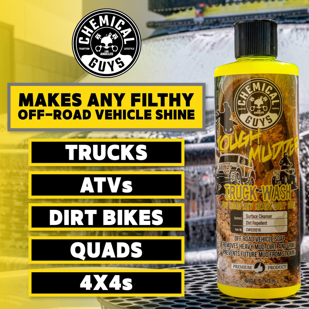 Chemical Guys Tough Mudder lemon-scent suds provide refreshing wash