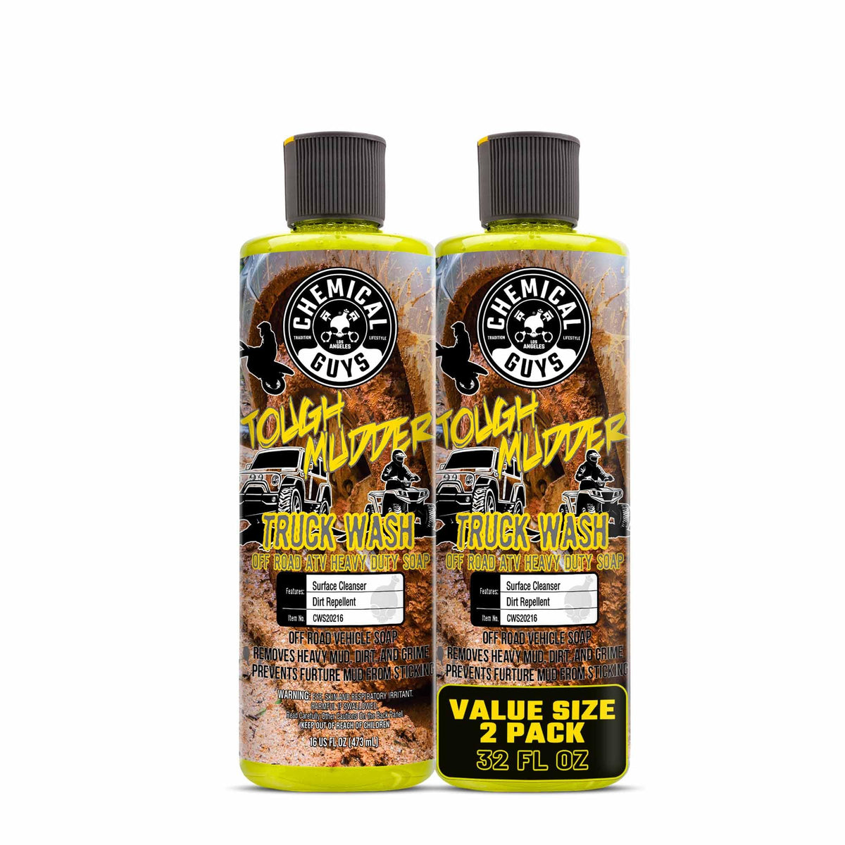 Chemical Guys Tough Mudder with foam cannon delivering deep clean for trucks