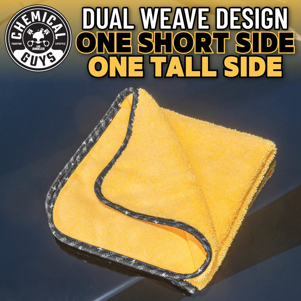 Chemical Guys ultra-soft detailing towels safeguard finishes during cleanup.