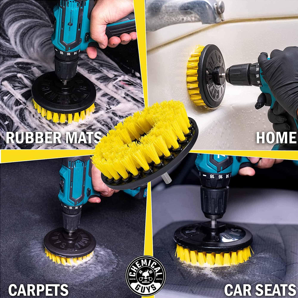 Chemical Guys upholstery cleaner foam action revitalizing fabric texture