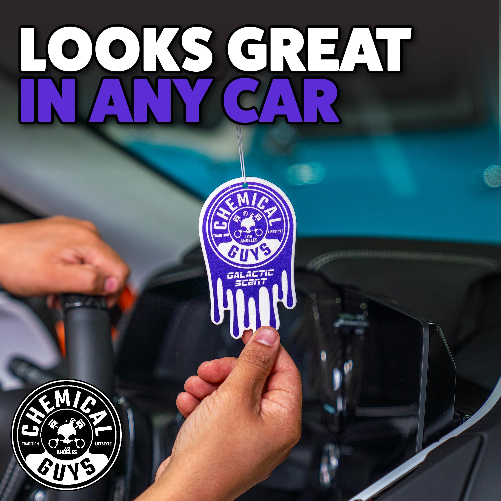 Chemical Guys versatile air care for cars, garages, dorms, and offices.