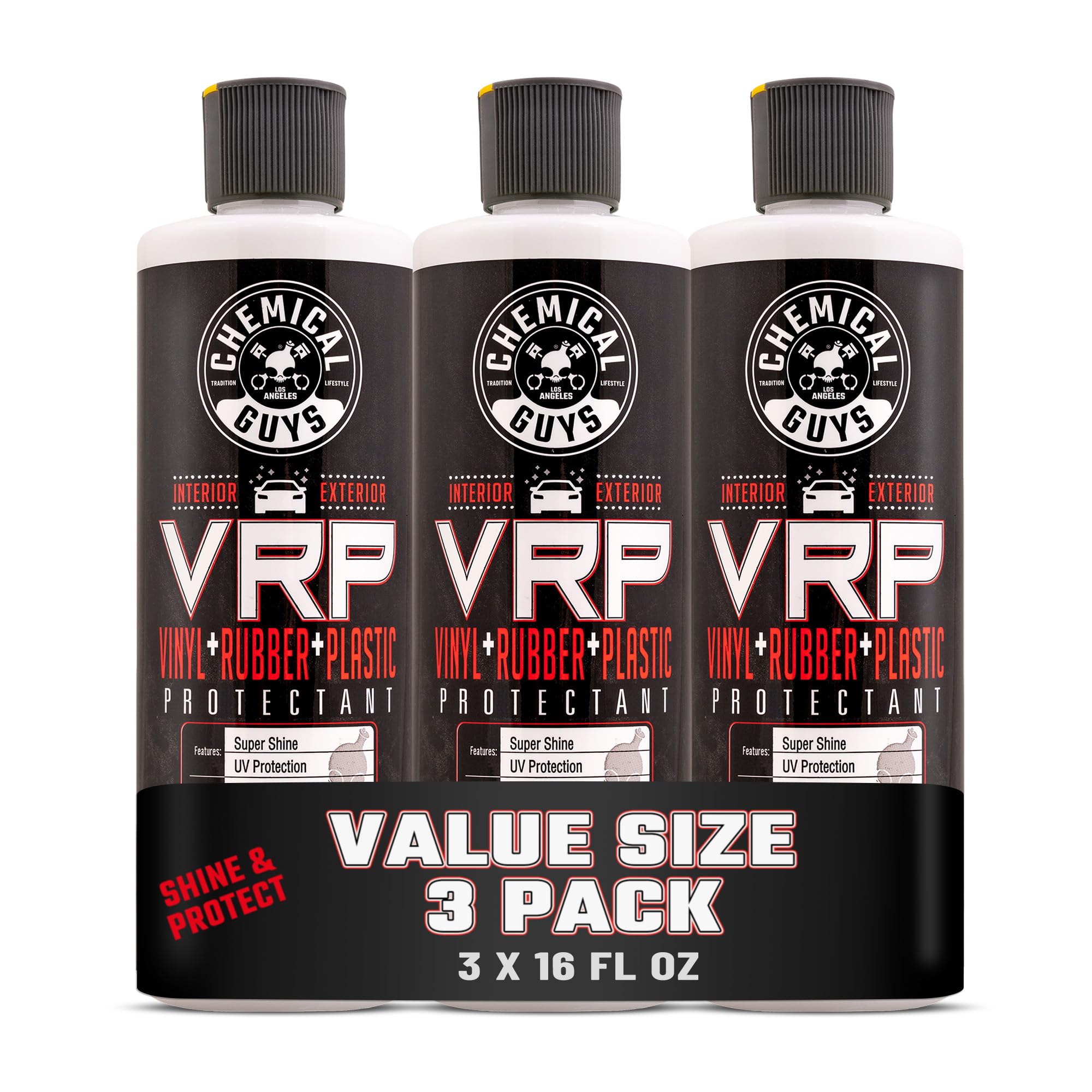 Chemical Guys VRP tire dressing delivers non-greasy dry satin finish for refreshed tires