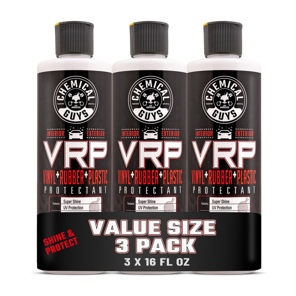 Chemical Guys VRP tire dressing delivers non-greasy dry satin finish for refreshed tires