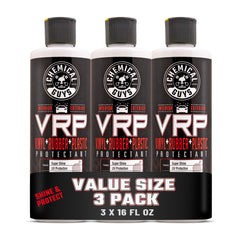 Chemical Guys VRP tire dressing delivers non-greasy dry satin finish for refreshed tires