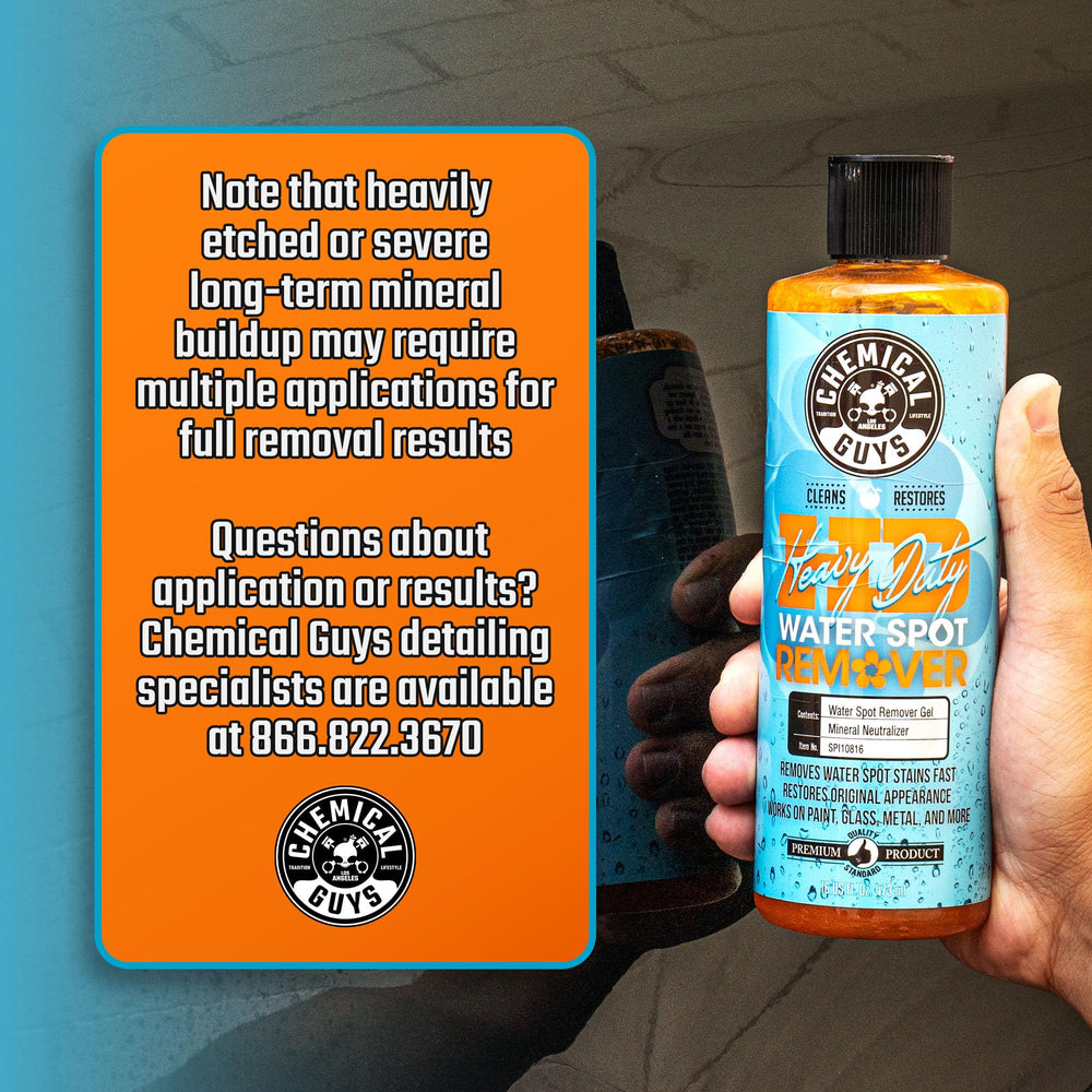 Chemical Guys water spot remover gel post treatment preps for waxing or coating