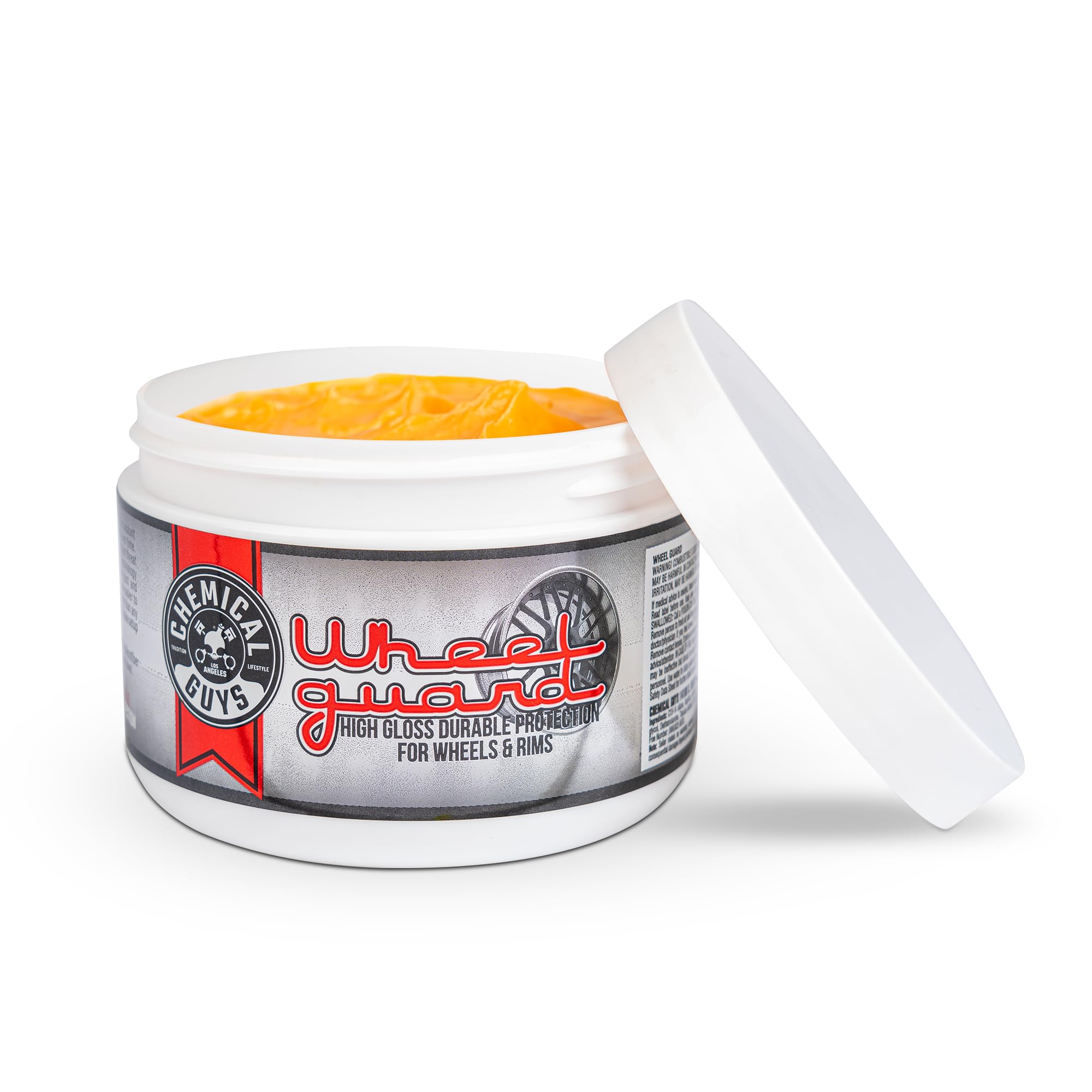 Chemical Guys Wheel Guard bottle with foam applicator ready for precise coating.
