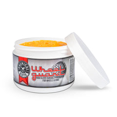 Chemical Guys Wheel Guard bottle with foam applicator ready for precise coating.