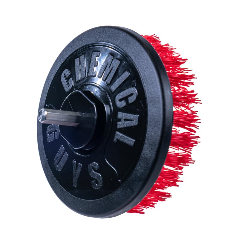 Chemical Guys Heavy-Duty Spinner Brush tub scrubbing power.