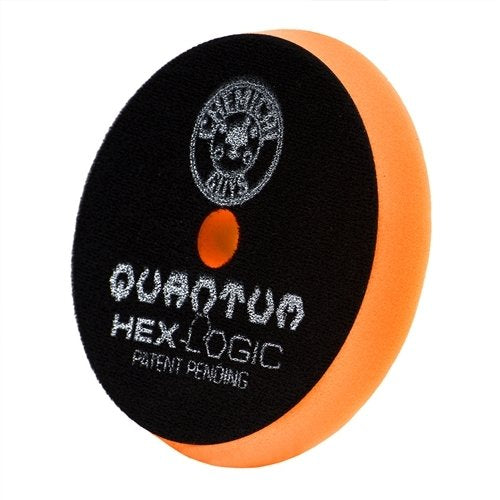 Chemical Guys Hex-Logic Quantum Orange pad detail view highlighting edge finish