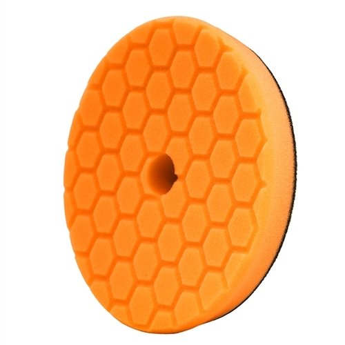 Chemical Guys Hex-Logic Quantum Orange pad packaging image shows ready-to-use auto accessory