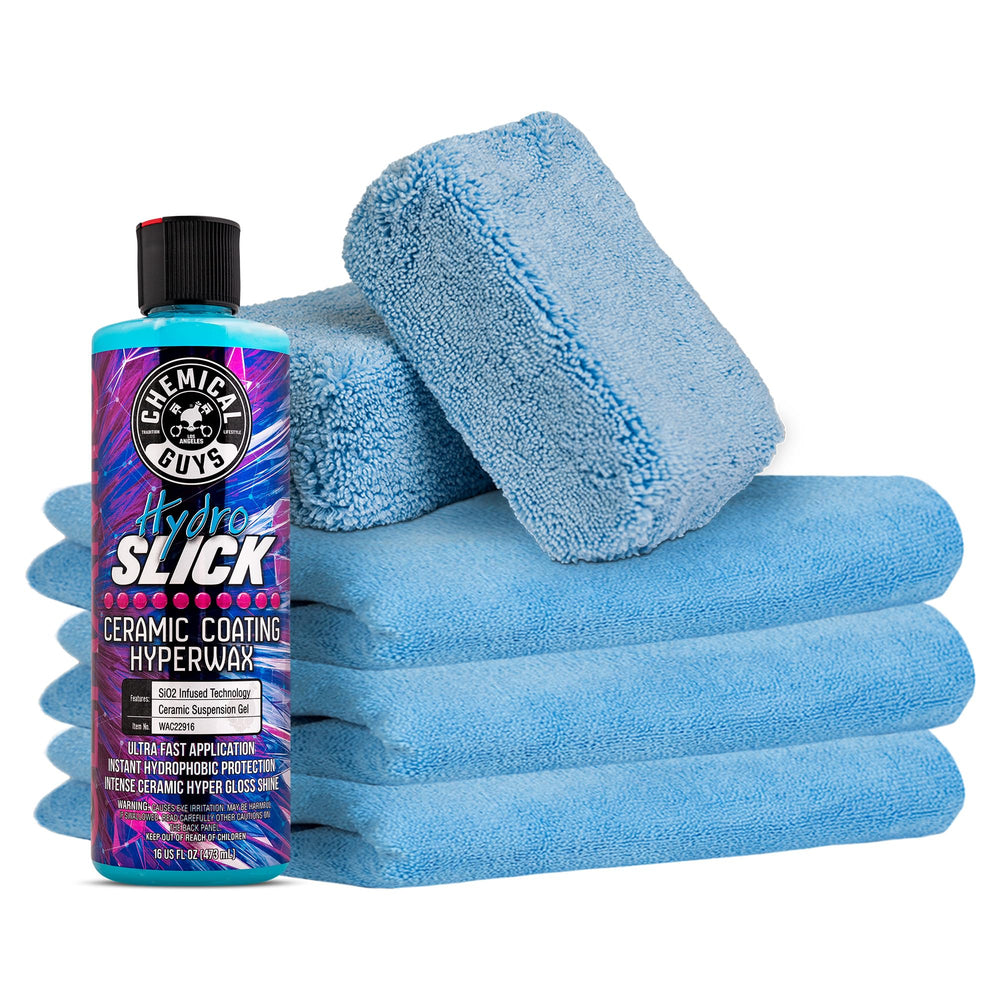Chemical Guys HOL229 HydroSlick bottle shows SiO2 gel for durable shine