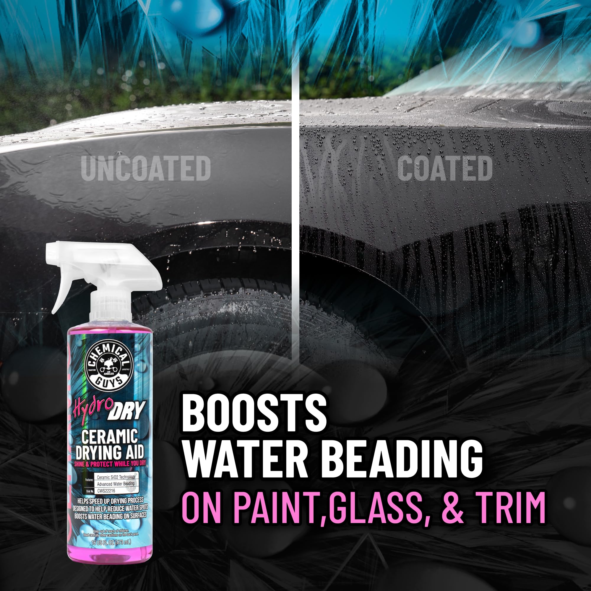 Chemical Guys HydroDry safe for motorcycles and RVs on any surface.