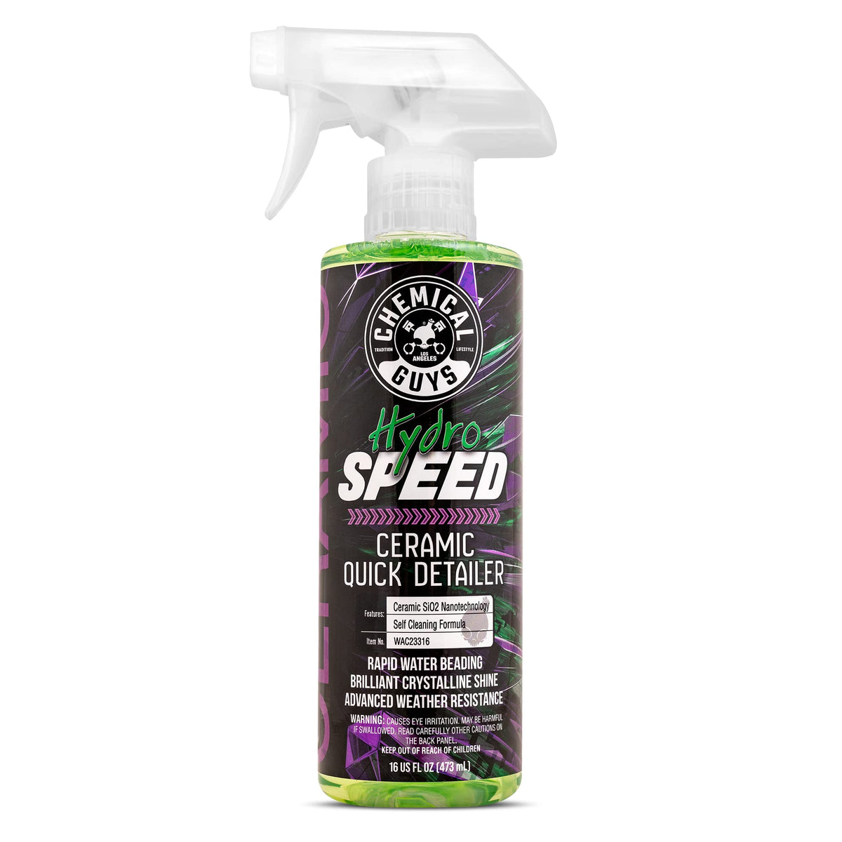 Chemical Guys HydroSpeed on paint-gloss-bead for instant shine and protection.