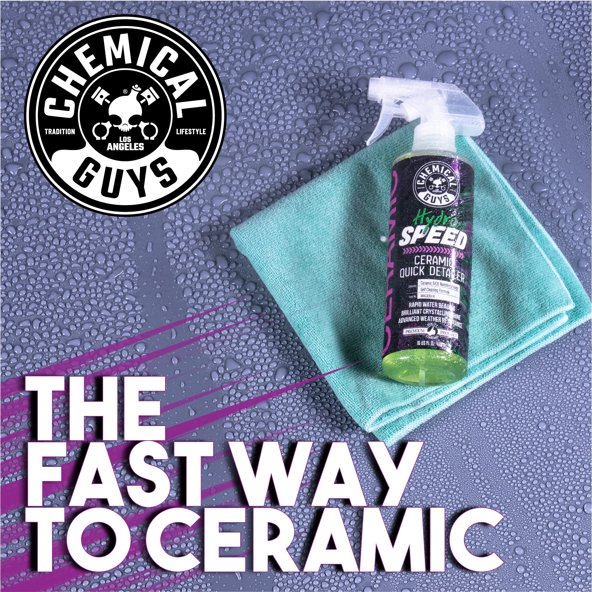 Chemical Guys HydroSpeed quick-detailer spray eases between-wash touch-ups.