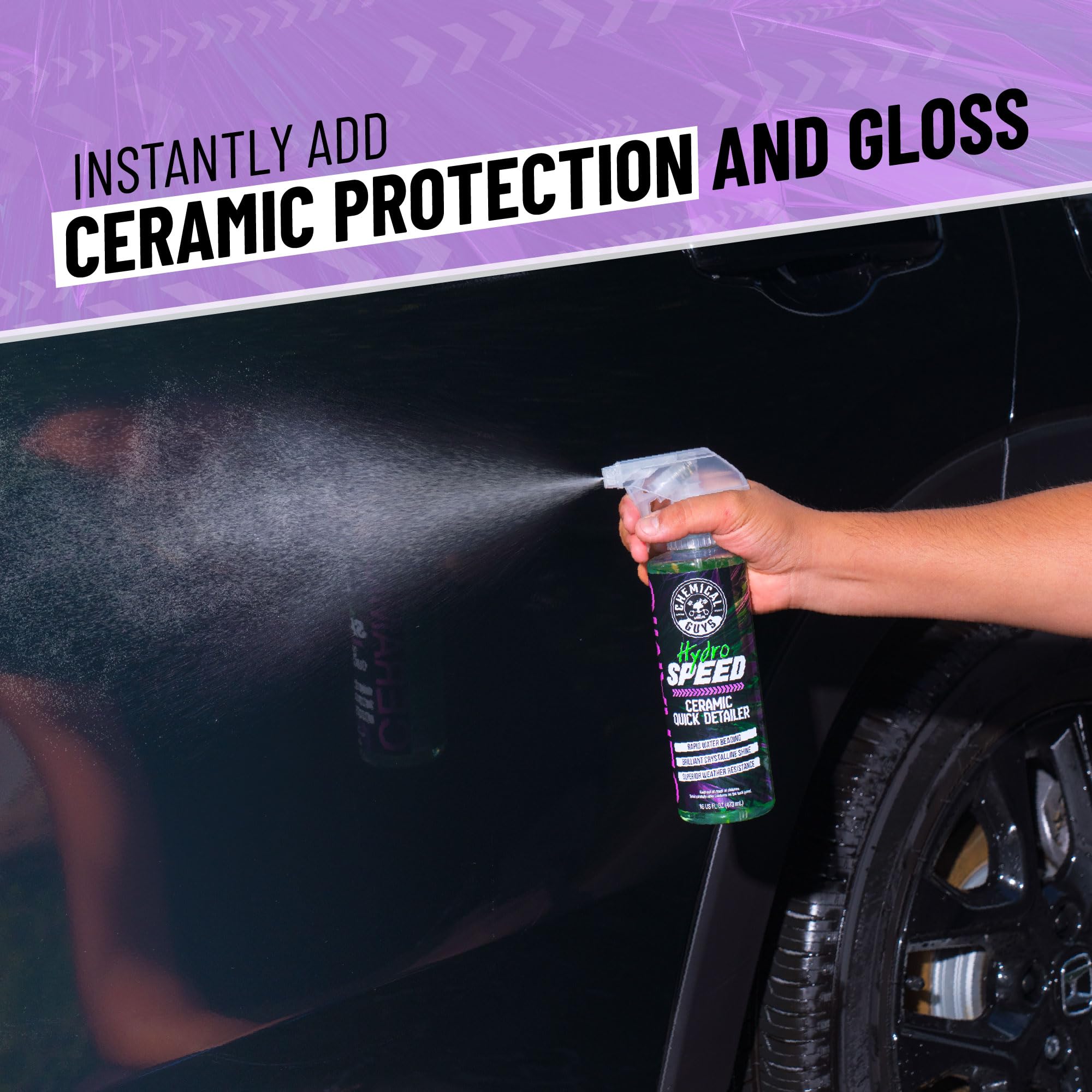 Chemical Guys HydroSpeed spray on paint for instant slickness and hydrophobic protection