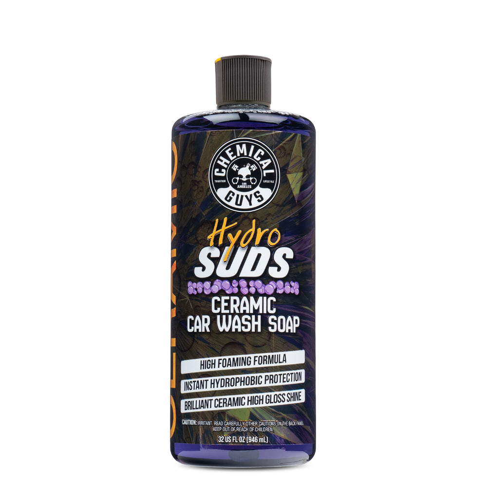 Chemical Guys HydroSuds foaming lather for a gentle, protective wash.