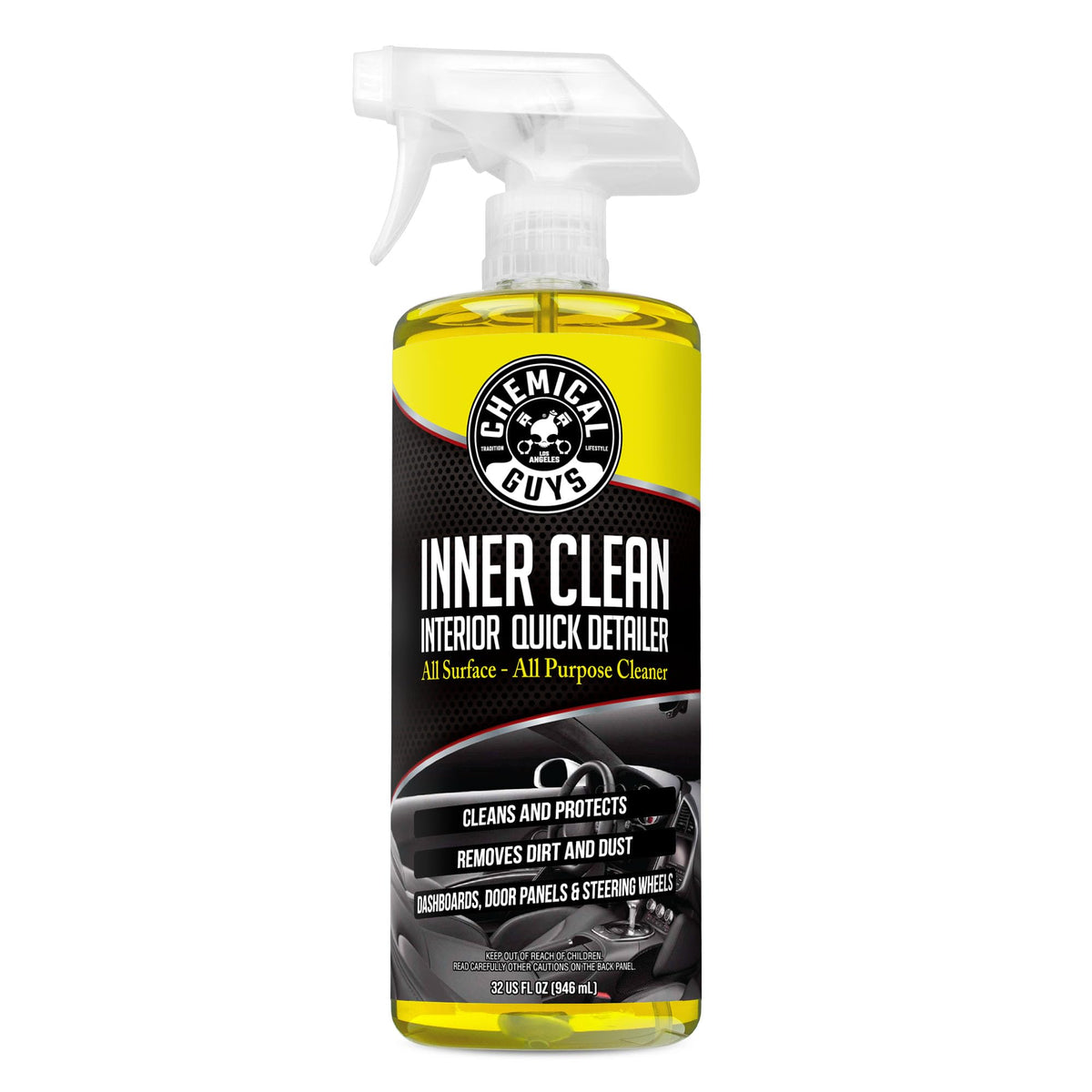 Chemical Guys InnerClean pineapple-scent bottle for interior refresh on the go